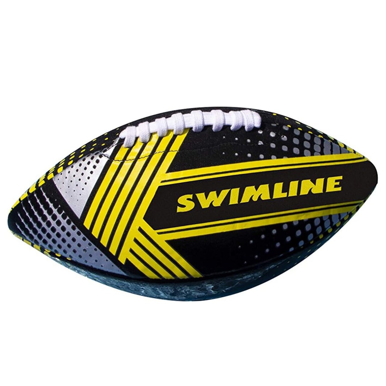 Swimline Swimming Pool Neoprene Football - 10" - Black and Gray